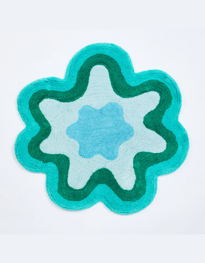 Bonnie and Neil - Wave Bath Mat Green - Say It Sister