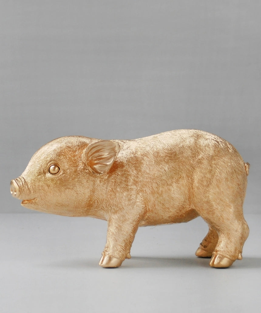 Pig Money Box Gold, Homewares, White Moose - Say It Sister