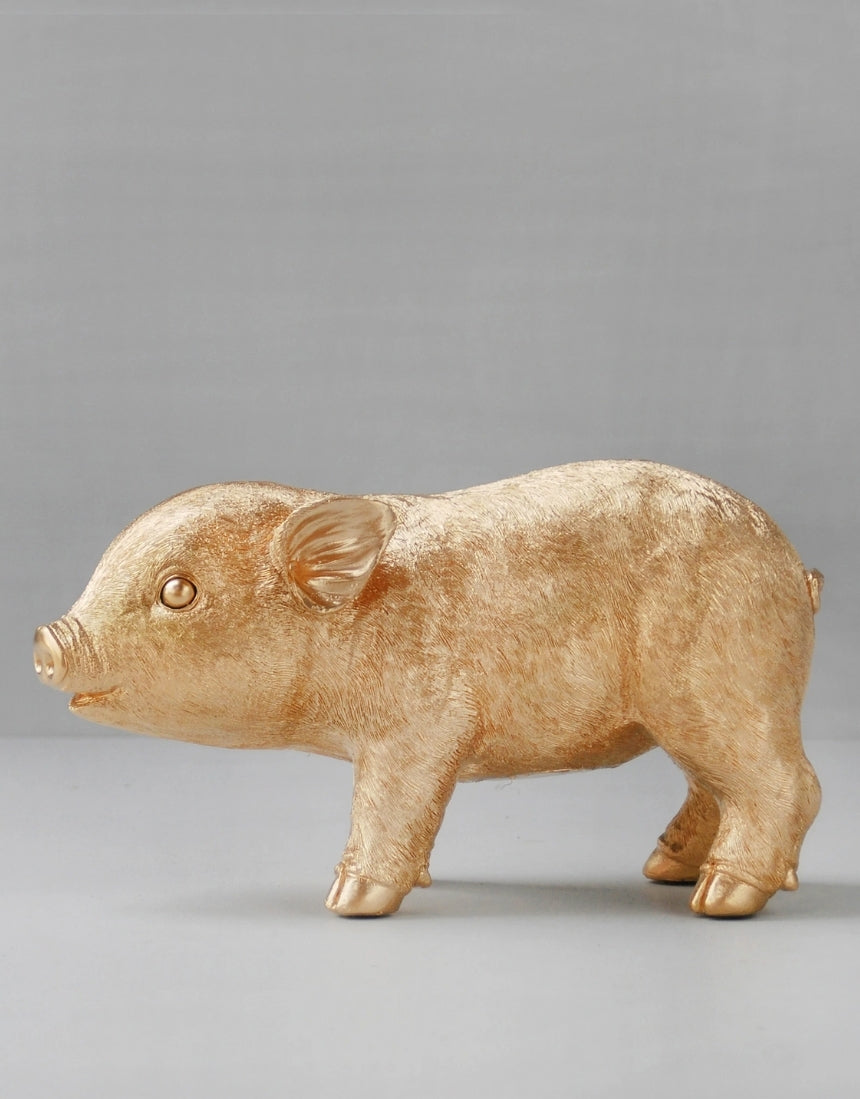 Pig Money Box Gold, Homewares, White Moose - Say It Sister