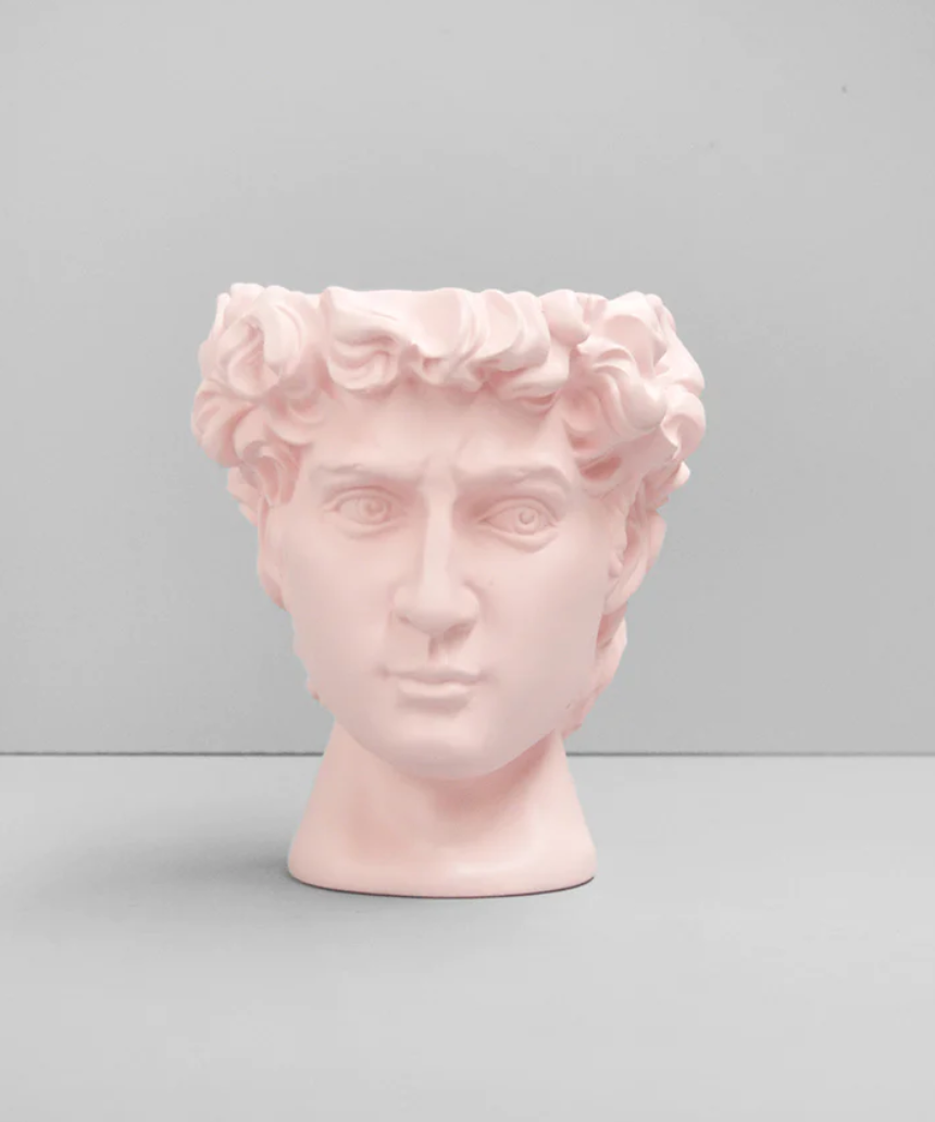 David Vase/Plant Holder - Pink, Vase and Pots, White Moose - Say It Sister