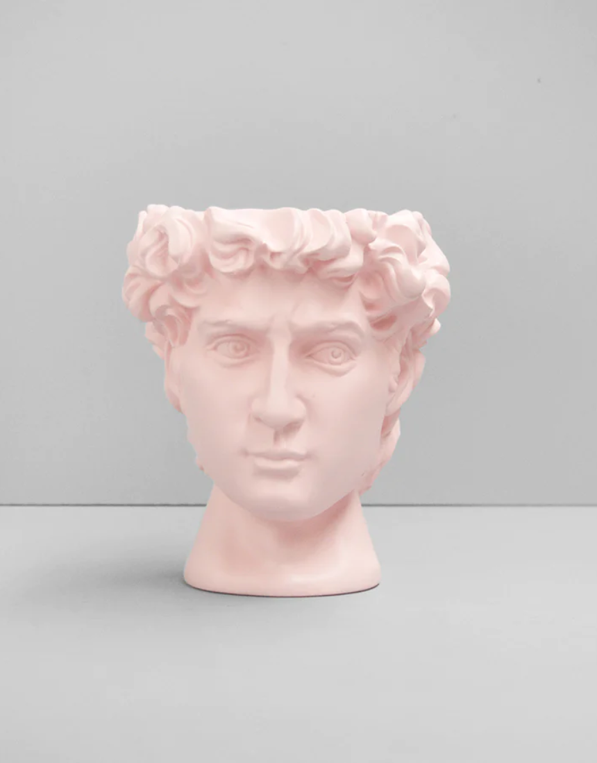 David Vase/Plant Holder - Pink, Vase and Pots, White Moose - Say It Sister