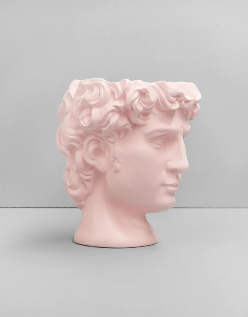 David Vase/Plant Holder - Pink, Vase and Pots, White Moose - Say It Sister
