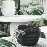 Hand Planter - Black, Vase and Pots, White Moose - Say It Sister