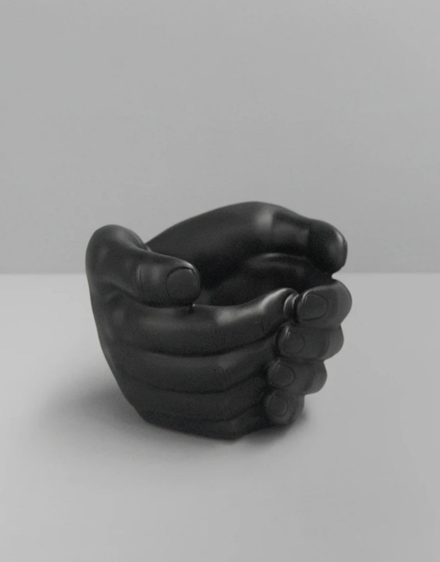 Hand Planter - Black, Vase and Pots, White Moose - Say It Sister