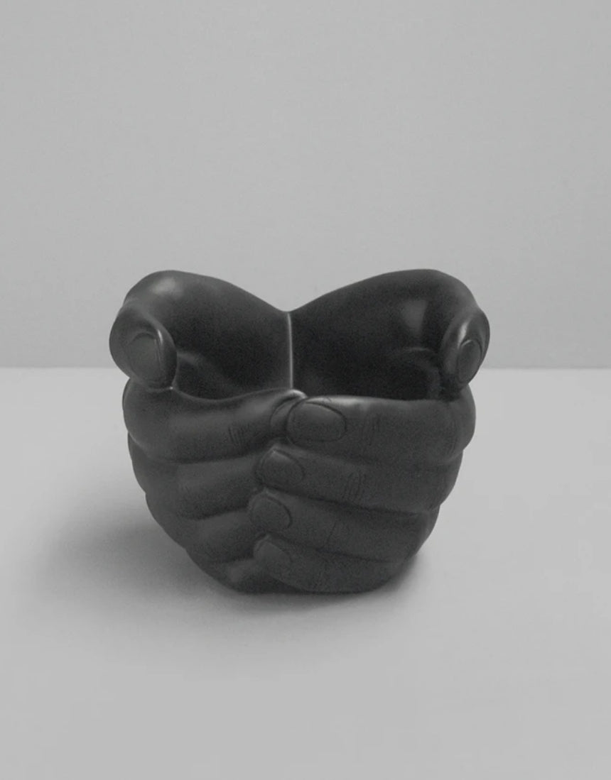 Hand Planter - Black, Vase and Pots, White Moose - Say It Sister