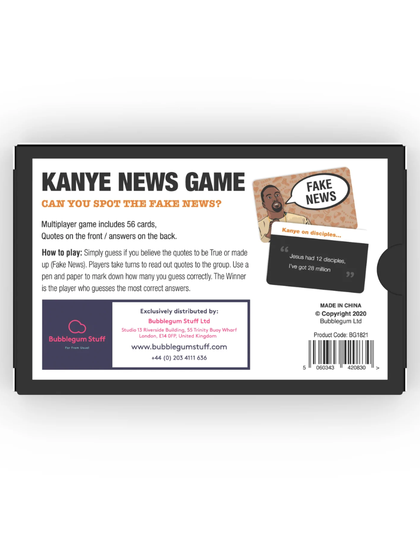 Fake News Game - Kanye Edition, , William Valentine - Say It Sister