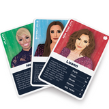 William Valentine The Ultimate Housewives Card Game, colorful game cards featuring humorous housewife themes and characters.